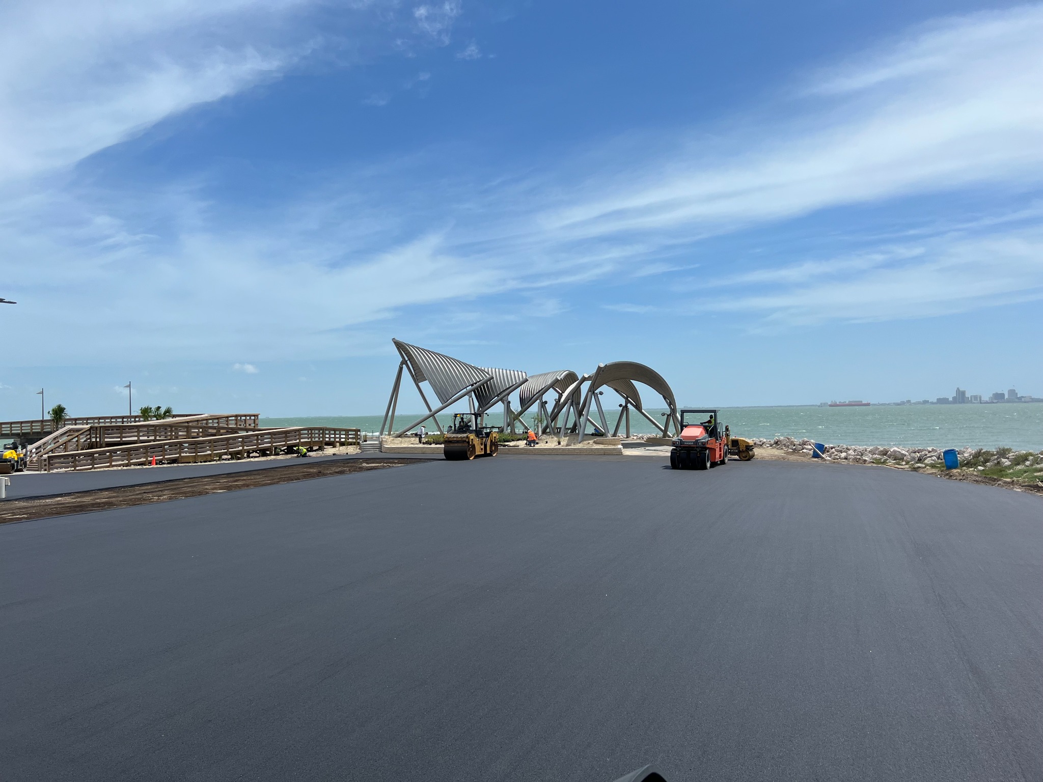 Waterfront paving project