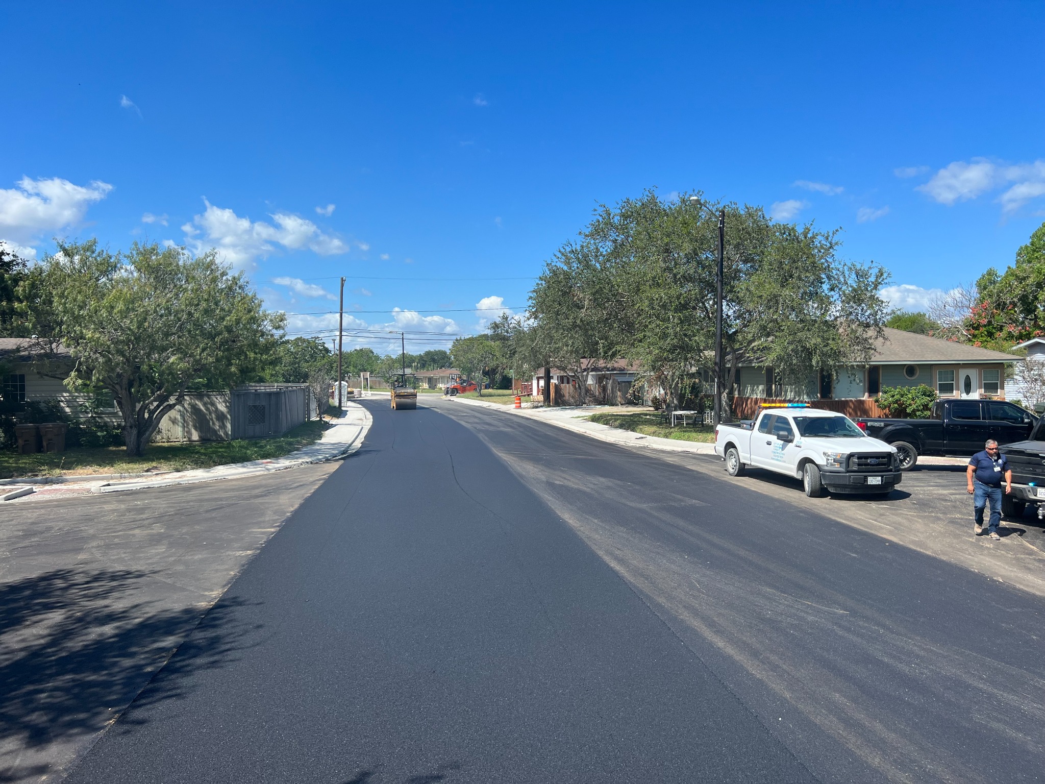 Residential roadway paving