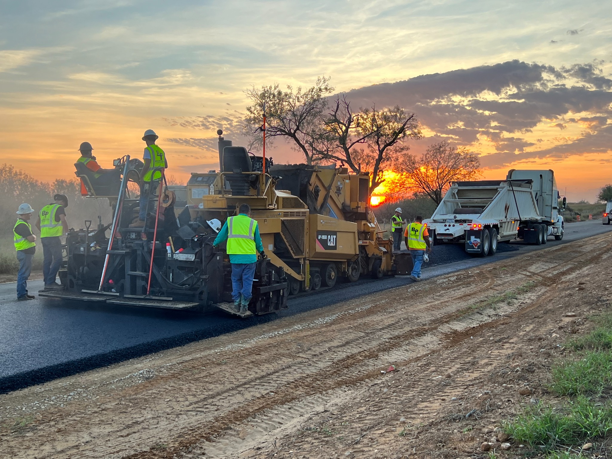 Night paving project